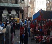 إشغالات طريق في حي وسط الإسكندرية | صور