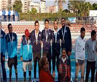 منتخب جامعة القناة يحصد الميدالية الذهبية للسباحة بالدورة الرياضية