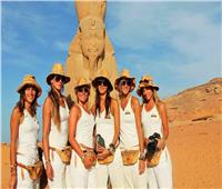 فتيات إيطاليات يروجن للسياحة المصرية بطريقتهن الخاصة.. صور