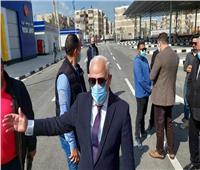 محافظ بورسعيد يتفقد أعمال إنشاء الميناء البري الجديد