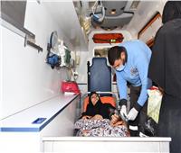 وزيرة الصحة: نقل «عواطف»  لبدء العلاج على نفقة الدولة مستشفى الشيخ زايد.. صور