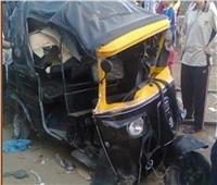 إصابة طالبين  في حادث «توك توك» بالمنيا