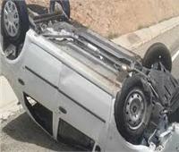 إصابة 4 أشخاص في حادث انقلاب سيارة ملاكي بأسوان