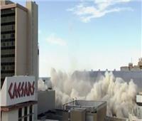 لحظة تفجير مبنى «ترامب بلازا» في أتلانتيك سيتي.. فيديو 