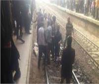 مصرع شخص صدمه قطار بسوهاج 