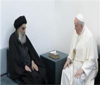 البابا فرنسيس يلتقي المرجع الديني العراقي علي السيستاني