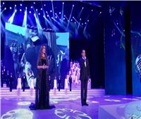 «محمد ثروت ونادية مصطفى وجنات» يغنون أمام الرئيس في يوم الشهيد