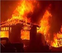 حريق هائل بورشة في قرية بالشرقية
