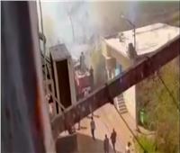 السيطرة على حريق هائل داخل قطار قصب السكر في أرمنت جنوب الأقصر