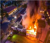 إضرام النيران في مدرسة إسلامية بـ «السويد»