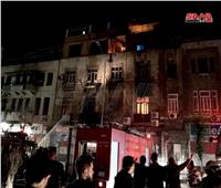 اندلاع حريق ضخم في شارع الباكستان بدمشق