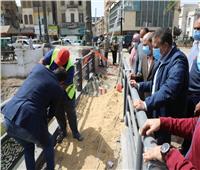 محافظ المنوفية يتابع أعمال التطوير بكوبري عمر أفندي بشبين الكوم