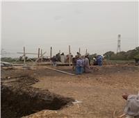 بدء إنشاء محطة معالجة الصرف الصحي بإحدى قرى المنوفية