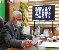 رئيس جامعة المنوفية يطالب بسرعة إعلان نتائج امتحان التيرم الأول 