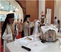 «الأنبا باسيليوس» يحتفل بتذكار تدشين كنيسة القيامة بالمنيا الجديدة