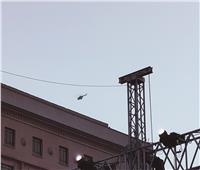 طائرات القوات الجوية تحلق في سماء التحرير لتأمين موكب المومياوات الملكية