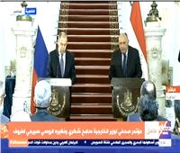سيرجى لافروف: ارتياح في تطور العلاقات الثنائية مع مصر