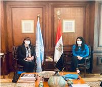 وزيرة التعاون الدولي تبحث مع المنسق المقيم للأمم المتحدة برامج التعاون المشتركة  