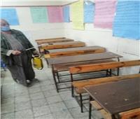 تعقيم مدارس القاهرة استعداداً لامتحانات النقل 