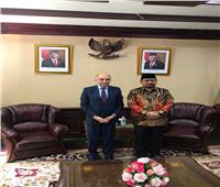 السفير المصري في إندونيسيا يناقش مع وزير الشئون الدينية مكافحة التشدد ‎