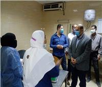 نائب محافظ الجيزة يتفقد مستشفي الصف ومركز تطعيم المواطنين بلقاح كورونا 