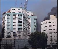 تحذير إسرائيلى بالإخلاء قبل قصف برج «الجلاء» بغزة |فيديو