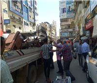 رفع 535 حالة إشغال طريق بمركزي دمنهور وشبراخيت 