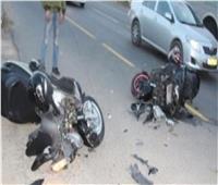 إصابة ٤ أشخاص في تصادم دراجتين بالدقهلية