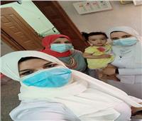 تعافي الطفلة «جنا» من فيروس كورونا بمستشفى سوهاج العام