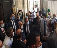 وزير العدل يتفقد أعمال التطوير بمحكمة الإسكندرية الابتدائية