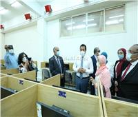 افتتاح مركز الاختبارات الإلكترونية للقطاع الطبي بجامعة حلوان