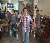 ضبط مقهى يقدم الشيشة للزبائن في الطالبية بالجيزة
