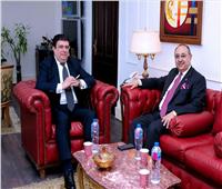 حسين زين يلتقي وزير الدولة لشئون الإعلام الأردني