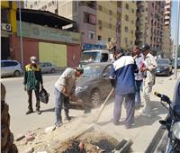 حملة لنظافة وتجميل الشوارع في الطالبية بالجيزة | صور