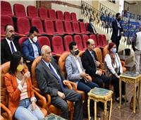 وزيرا الرياضة المصري والفلسطيني يشهدان فعاليات كأس الفراعنة للجمباز