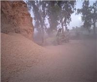 أهالي قرية أسديمة باغربية تستغيث بالمحافظ  بسبب غبار القمح 