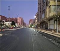رصف شارع خاتم المرسلين في العمرانية بالجيزة | صور