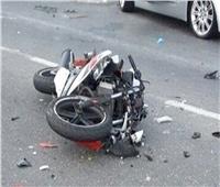 إصابة شخصين في تصادم دراجة نارية بسيارة على طريق بلبيس الزراعي بالقليوبية