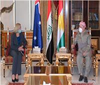 الزعيم الكردي وسفيرة استراليا يناقشان العملية السياسية في العراق