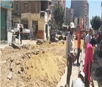 محافظ الإسكندرية: انتهاء إصلاح خط الصرف الصحي بالمنتزه وإعادة الرصف