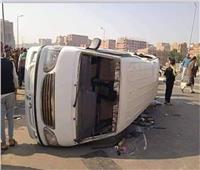 إصابة 9 أشخاص في انقلاب ميكروباص بطريق طنطا - كفر الشيخ الدولي