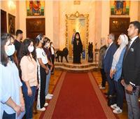 وفد شبابي «مصري ويوناني وقبرصي» يزور البطريركية اليونانية بالإسكندرية