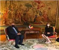 وزير الخارجية يلتقى نائبة رئيس الوزراء البلجيكية |صور