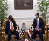 مدبولى: توجيهات رئاسية للارتقاء بالعلاقات المصرية الجنوب سودانية