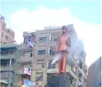 أخيراً.. تمثال أول رئيس لمصر يتجمل 
