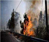 اندلاع حريق  قرب جبل بارنس شمال العاصمة اليونانية 