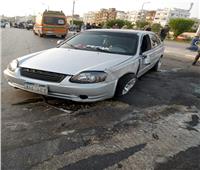 إصابة شخصين في تصادم سيارتين بطريق السويس - القاهرة