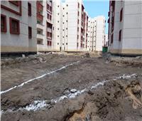 استمرار رصف مشروع الـ ٩٠٠٠  والإسكان الاستثماري بمدينة بورفؤاد 