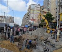 مياه الإسكندرية: ترحيل خط مياه معترض لمواسير الصرف الصحي