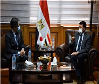 وزير الرياضة يبحث التعاون الثنائي مع القائم بأعمال سفارة اليابان